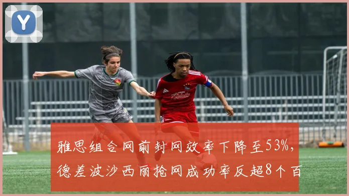 雅思组合网前封网效率下降至53%，德差波沙西丽抢网成功率反超8个百分点
